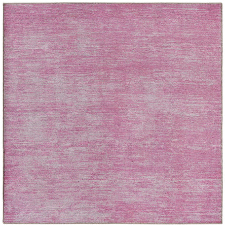 Pink 5' x 5' Asha Square Area Rug 100% Chenille Cotton Easy Clean Indoor Living Dining Bedroom Office Carpet for Sale at Rug Engine