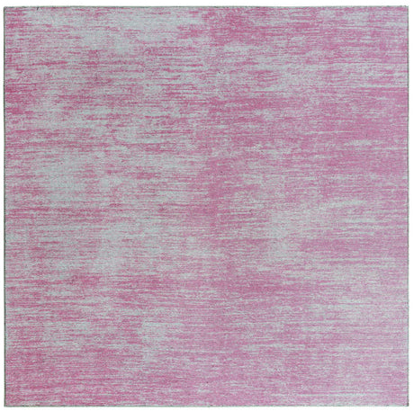 Pink 7' 7 x 7' 7 Asha Square Area Rug 100% Chenille Cotton Easy Clean Indoor Living Dining Bedroom Office Carpet for Sale at Rug Engine