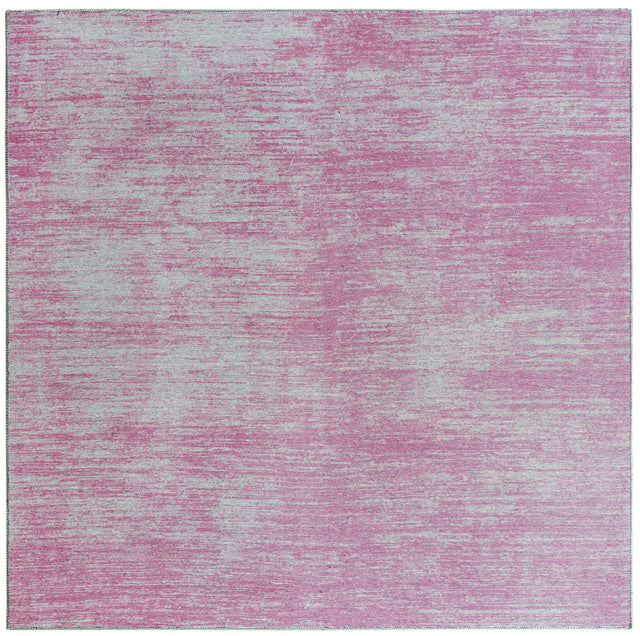 Pink 7' 7 x 7' 7 Asha Square Area Rug 100% Chenille Cotton Easy Clean Indoor Living Dining Bedroom Office Carpet for Sale at Rug Engine