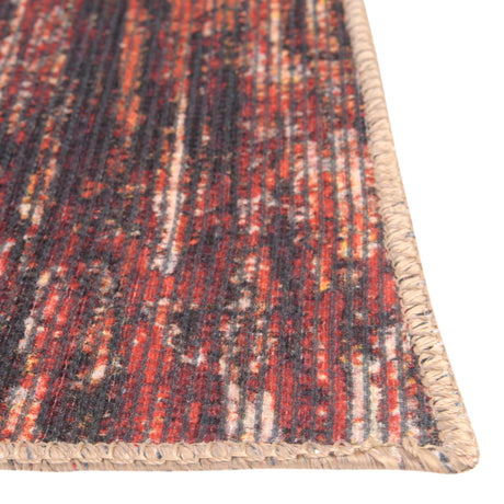 Rust Red 7' 6 x 10' 6 Asha Rectangle Area Rug 100% Chenille Cotton Easy Clean Indoor Living Dining Bedroom Office Carpet for Sale at Rug Engine