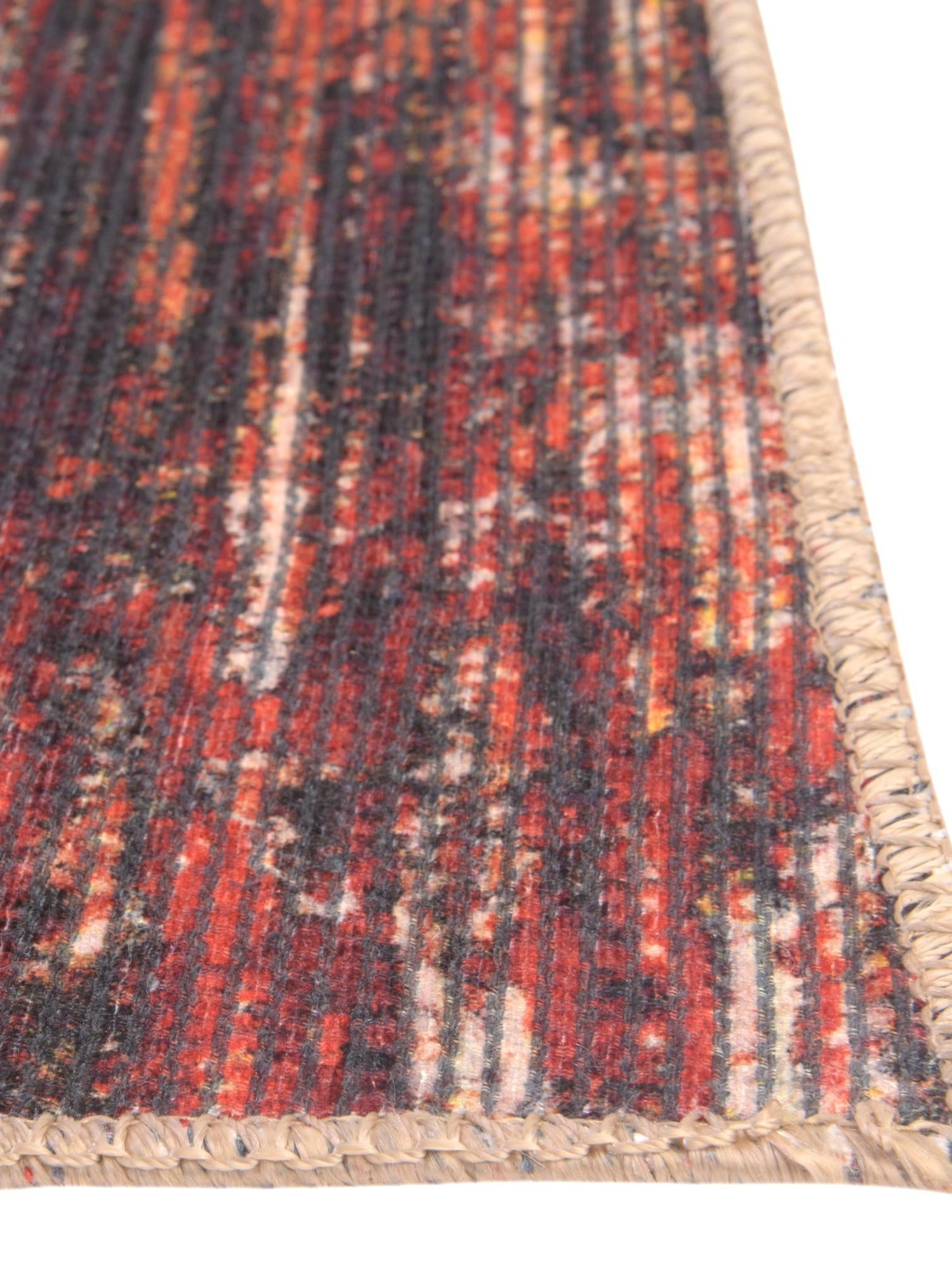 Rust Red 4' x 6' Asha Rectangle Area Rug 100% Chenille Cotton Easy Clean Indoor Living Dining Bedroom Office Carpet for Sale at Rug Engine