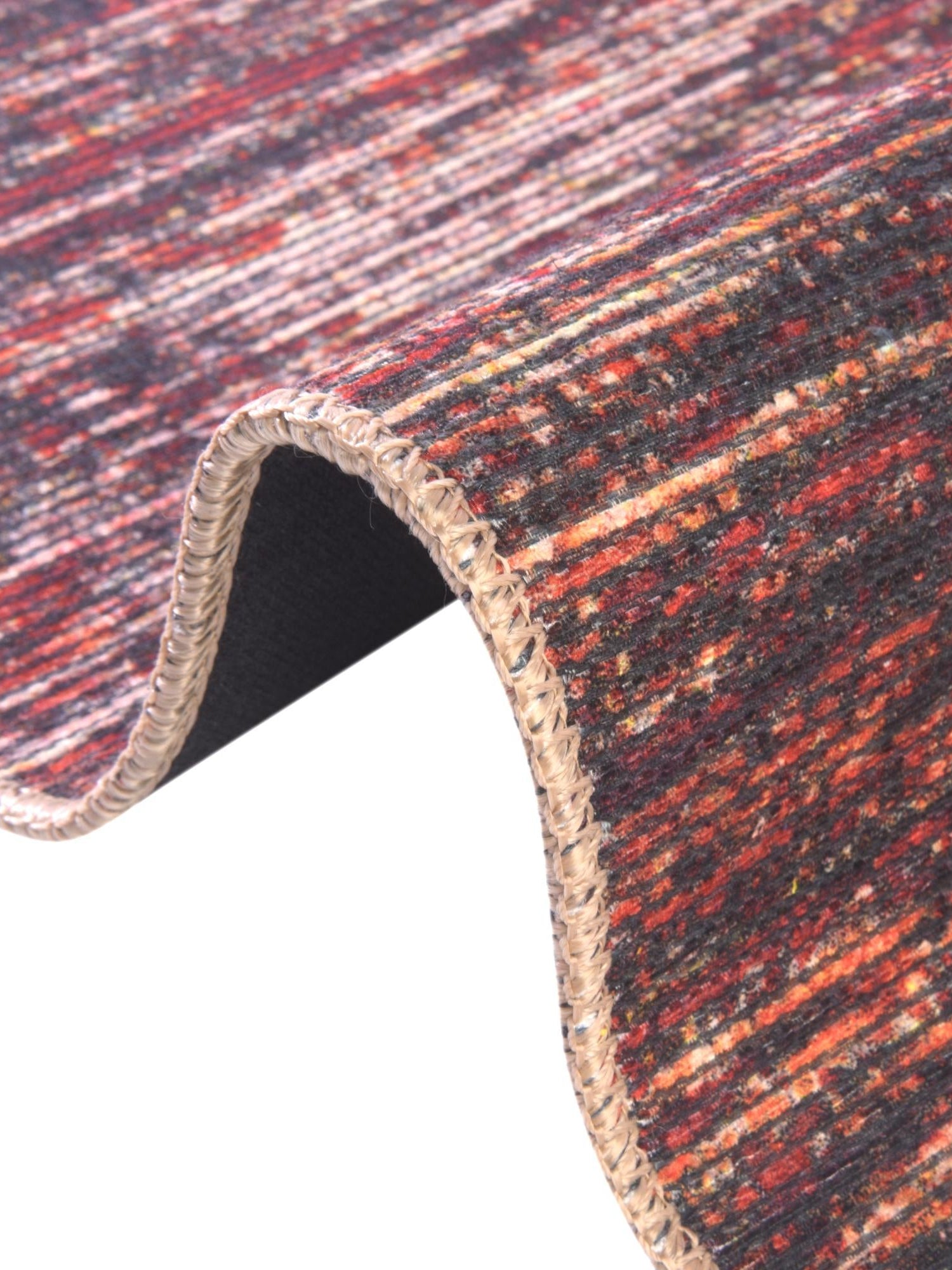 Rust Red 4' x 6' Asha Rectangle Area Rug 100% Chenille Cotton Easy Clean Indoor Living Dining Bedroom Office Carpet for Sale at Rug Engine