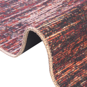 Rust Red 4' x 6' Asha Rectangle Area Rug 100% Chenille Cotton Easy Clean Indoor Living Dining Bedroom Office Carpet for Sale at Rug Engine