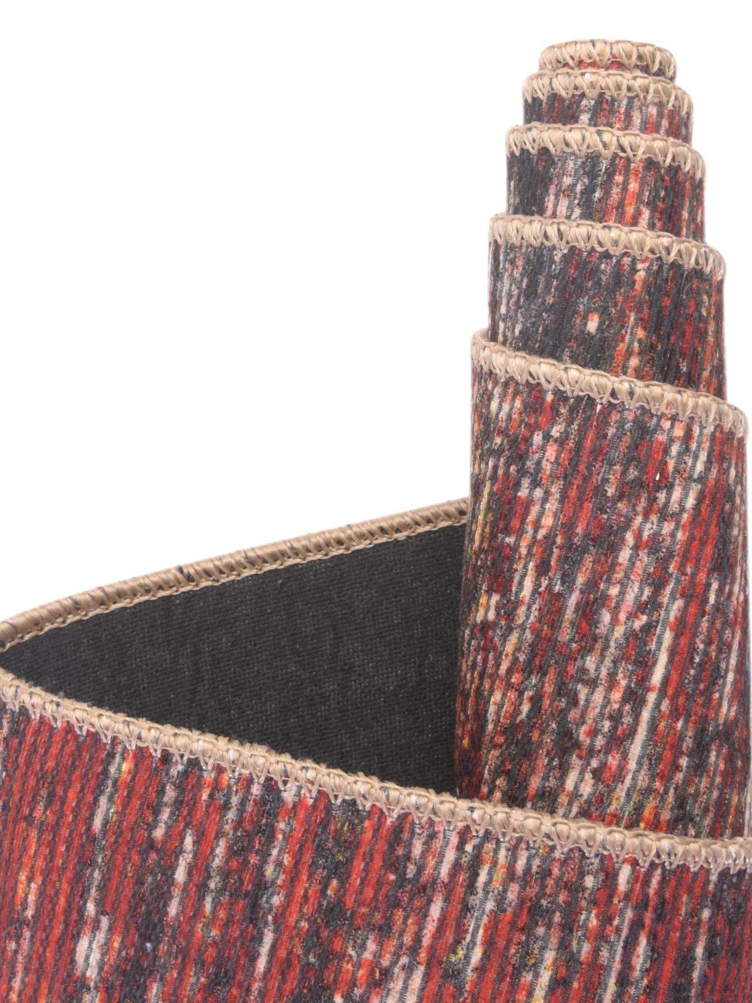 Rust Red 4' x 6' Asha Rectangle Area Rug 100% Chenille Cotton Easy Clean Indoor Living Dining Bedroom Office Carpet for Sale at Rug Engine