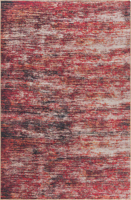 Rust Red 6' x 9' Asha Rectangle Area Rug 100% Chenille Cotton Easy Clean Indoor Living Dining Bedroom Office Carpet for Sale at Rug Engine