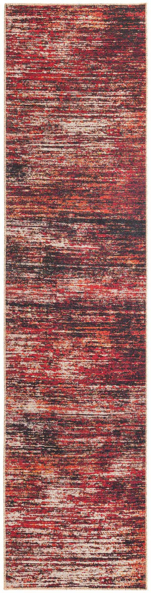 Rust Red 2' 6 x 10' Asha Runner Area Rug 100% Chenille Cotton Easy Clean Indoor Living Dining Bedroom Office Carpet for Sale at Rug Engine
