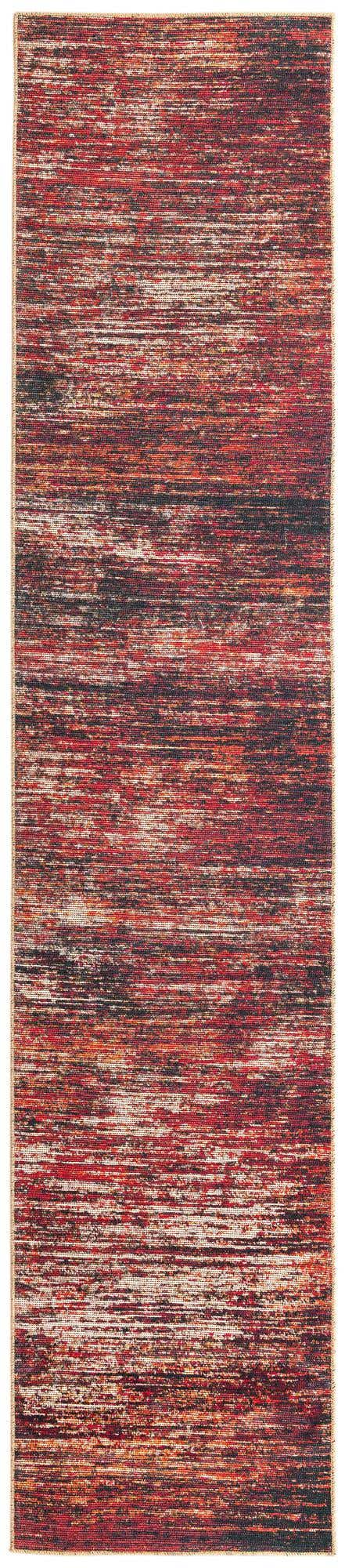Rust Red 2' 6 x 12' Asha Runner Area Rug 100% Chenille Cotton Easy Clean Indoor Living Dining Bedroom Office Carpet for Sale at Rug Engine