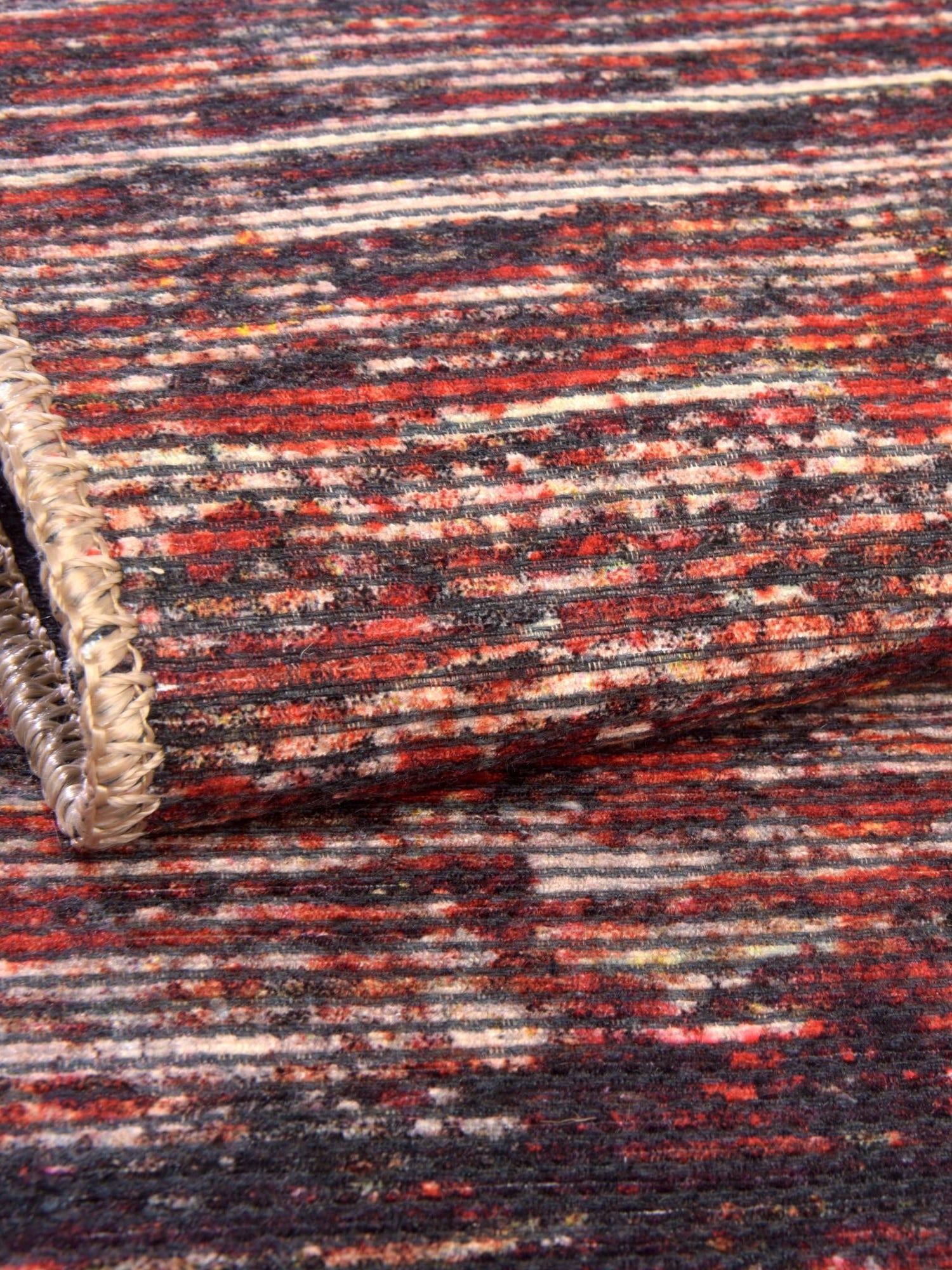 Rust Red 7' 7 x 7' 7 Asha Round Area Rug 100% Chenille Cotton Easy Clean Indoor Living Dining Bedroom Office Carpet for Sale at Rug Engine