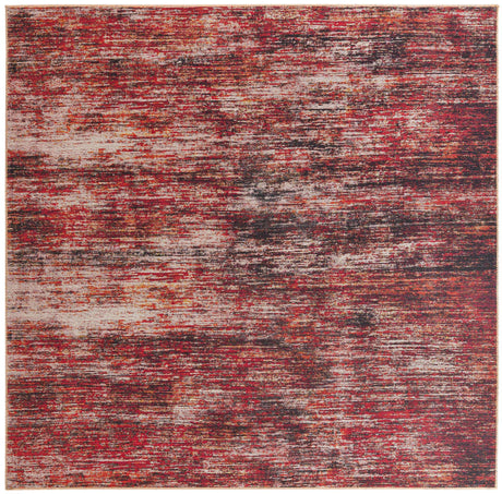 Rust Red 7' 7 x 7' 7 Asha Square Area Rug 100% Chenille Cotton Easy Clean Indoor Living Dining Bedroom Office Carpet for Sale at Rug Engine