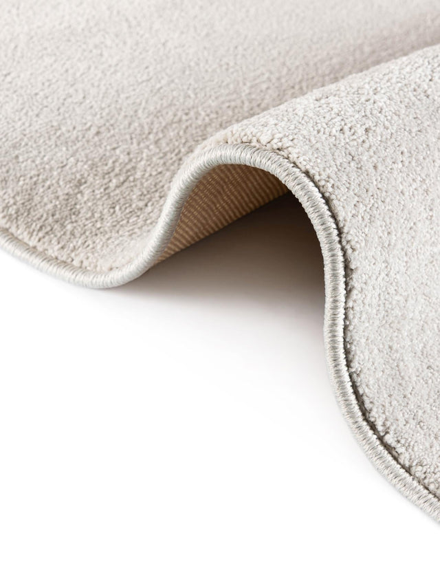 Cloud Gray 3' 3 x 3' 3 Everyday Solid Square Area Rug 100% Polypropylene With Felt Backing Easy Clean Simple Carpet for Minimalist Room Decorating for Sale at Rug Engine