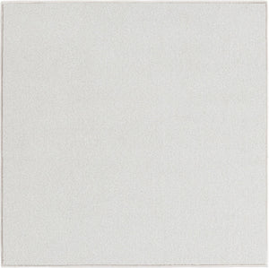 Cloud Gray 3' 3 x 3' 3 Everyday Solid Square Area Rug 100% Polypropylene With Felt Backing Easy Clean Simple Carpet for Minimalist Room Decorating for Sale at Rug Engine