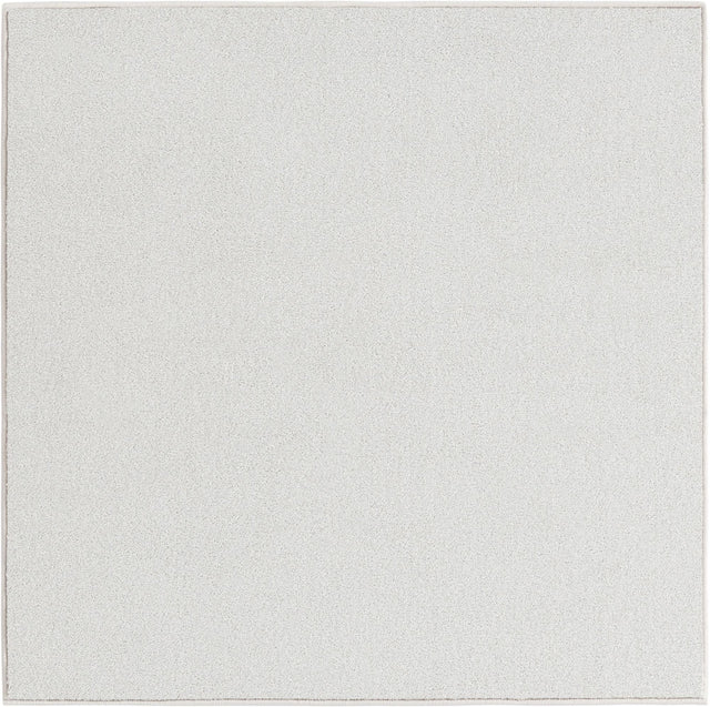 Cloud Gray 3' 3 x 3' 3 Everyday Solid Square Area Rug 100% Polypropylene With Felt Backing Easy Clean Simple Carpet for Minimalist Room Decorating for Sale at Rug Engine