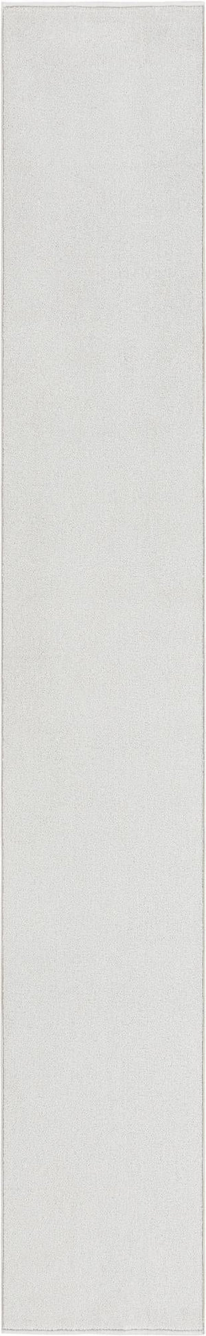 Cloud Gray 2' 6 x 16' 5 Everyday Solid Runner Area Rug 100% Polypropylene With Felt Backing Easy Clean Simple Carpet for Minimalist Room Decorating for Sale at Rug Engine