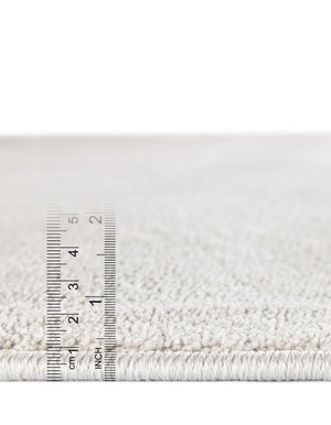 Cloud Gray 2' 6 x 16' 5 Everyday Solid Runner Area Rug 100% Polypropylene With Felt Backing Easy Clean Simple Carpet for Minimalist Room Decorating for Sale at Rug Engine