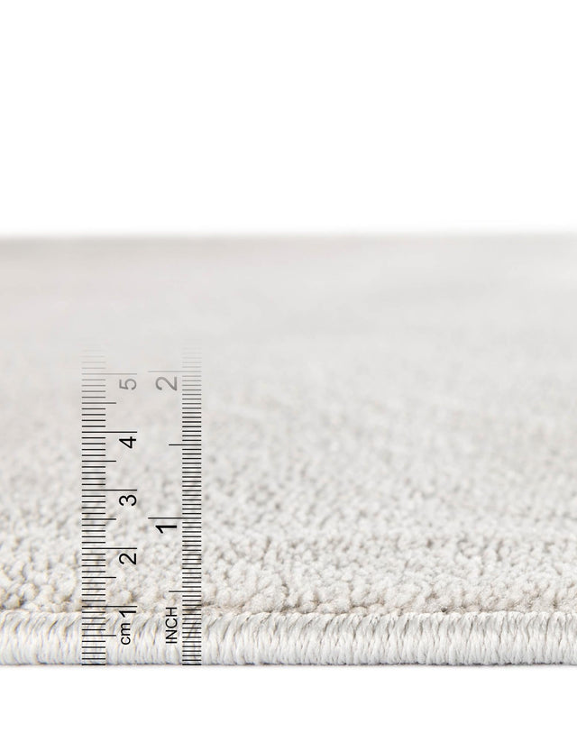 Cloud Gray 2' 6 x 16' 5 Everyday Solid Runner Area Rug 100% Polypropylene With Felt Backing Easy Clean Simple Carpet for Minimalist Room Decorating for Sale at Rug Engine