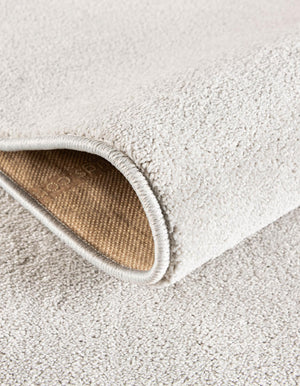 Cloud Gray 2' x 8' Everyday Solid Runner Area Rug 100% Polypropylene With Felt Backing Easy Clean Simple Carpet for Minimalist Room Decorating for Sale at Rug Engine