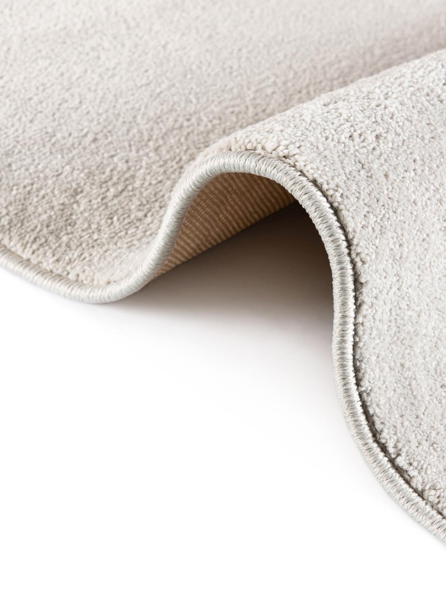 Cloud Gray 2' 6 x 16' 5 Everyday Solid Runner Area Rug 100% Polypropylene With Felt Backing Easy Clean Simple Carpet for Minimalist Room Decorating for Sale at Rug Engine