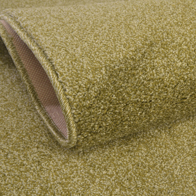 Fem Green 3' 3 x 3' 3 Everyday Solid Square Area Rug 100% Polypropylene With Felt Backing Easy Clean Simple Carpet for Minimalist Room Decorating for Sale at Rug Engine