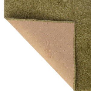 Fem Green 3' 3 x 3' 3 Everyday Solid Square Area Rug 100% Polypropylene With Felt Backing Easy Clean Simple Carpet for Minimalist Room Decorating for Sale at Rug Engine