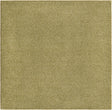 Fem Green 3' 3 x 3' 3 Everyday Solid Square Area Rug 100% Polypropylene With Felt Backing Easy Clean Simple Carpet for Minimalist Room Decorating for Sale at Rug Engine