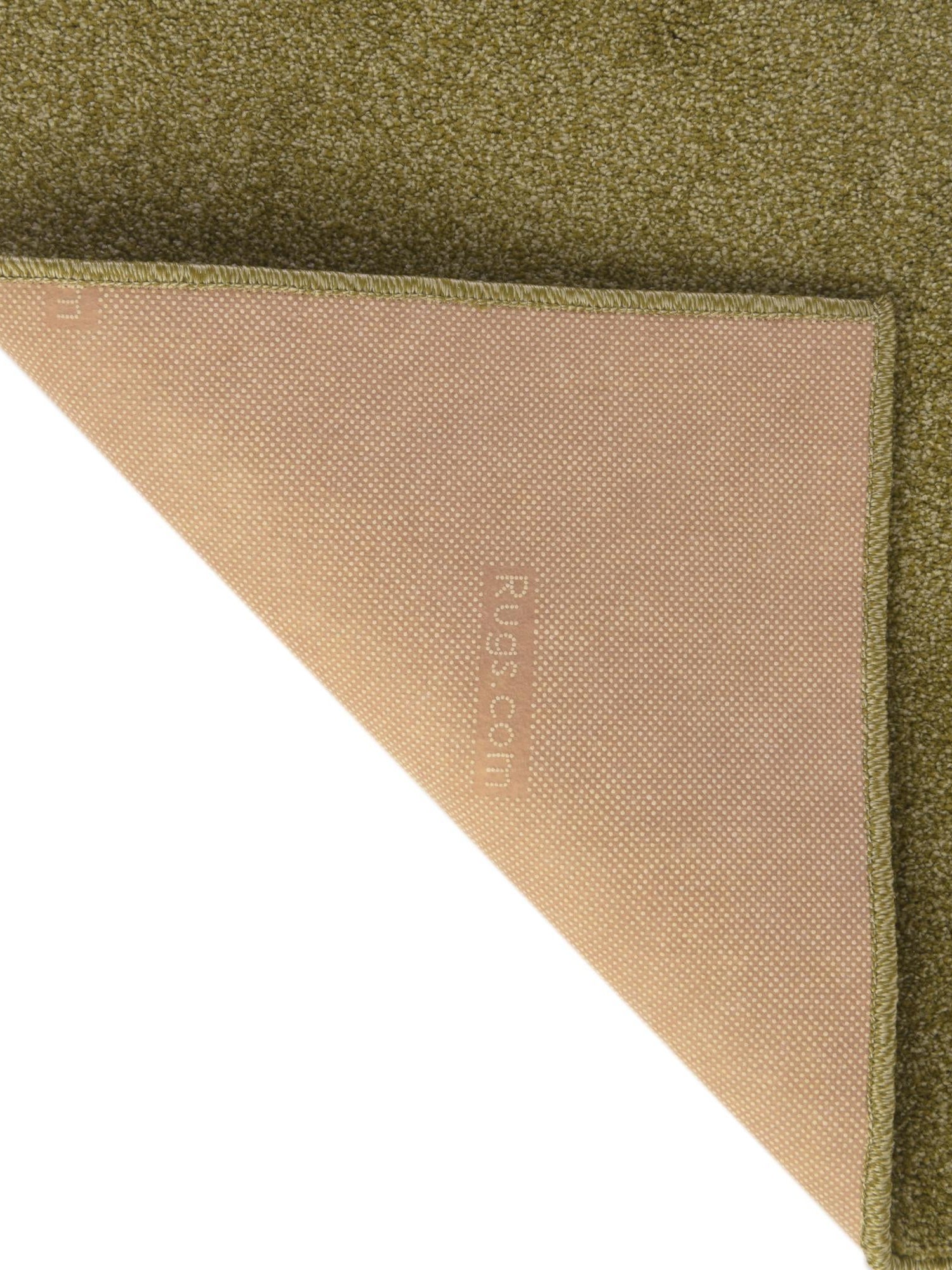 Fem Green 2' x 8' Everyday Solid Runner Area Rug 100% Polypropylene With Felt Backing Easy Clean Simple Carpet for Minimalist Room Decorating for Sale at Rug Engine