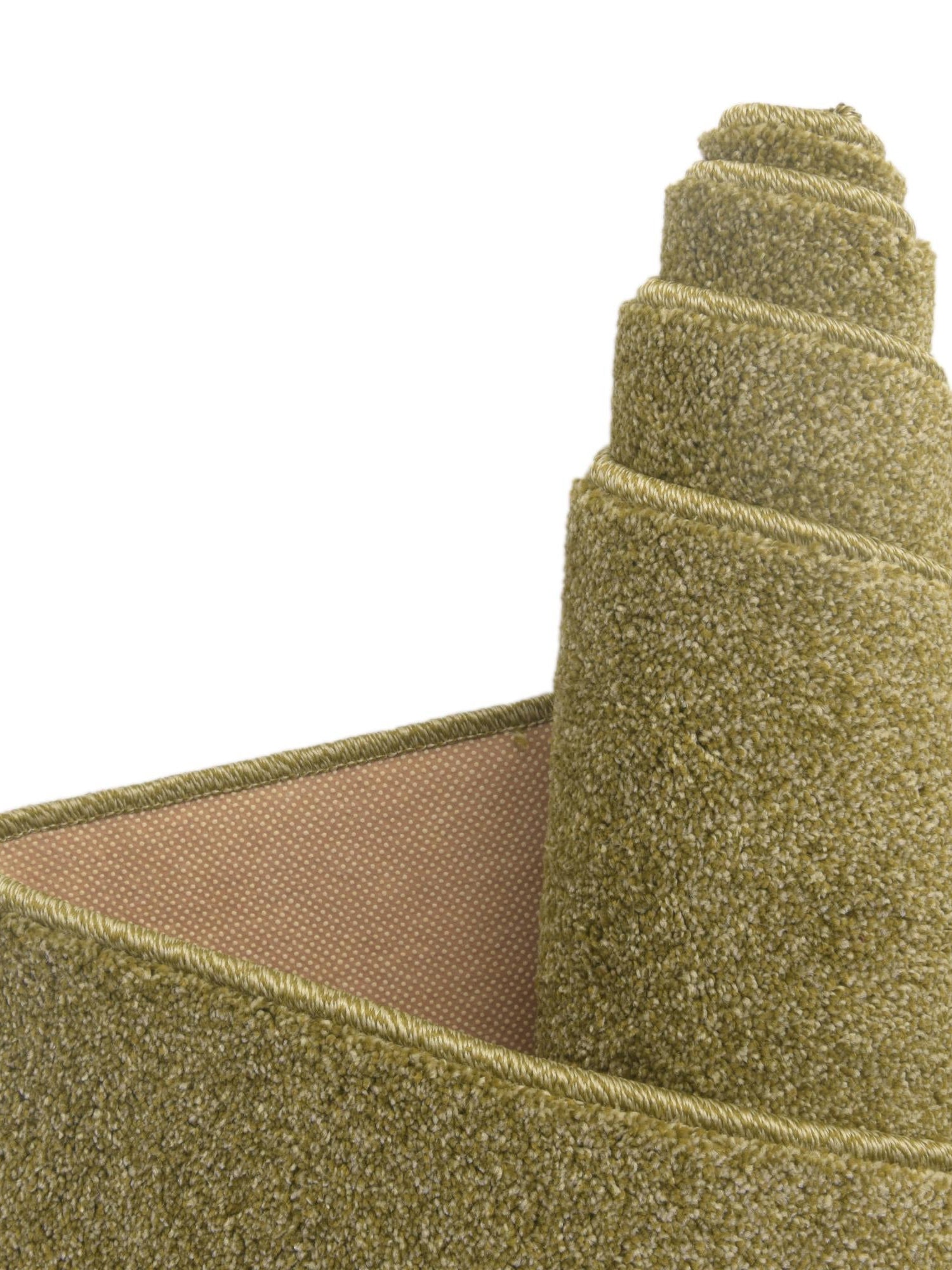 Fem Green 2' x 8' Everyday Solid Runner Area Rug 100% Polypropylene With Felt Backing Easy Clean Simple Carpet for Minimalist Room Decorating for Sale at Rug Engine