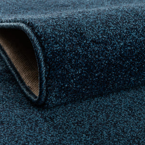 Navy Blue 2' x 8' Everyday Solid Runner Area Rug 100% Polypropylene With Felt Backing Easy Clean Simple Carpet for Minimalist Room Decorating for Sale at Rug Engine