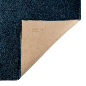 Navy Blue 2' x 8' Everyday Solid Runner Area Rug 100% Polypropylene With Felt Backing Easy Clean Simple Carpet for Minimalist Room Decorating for Sale at Rug Engine
