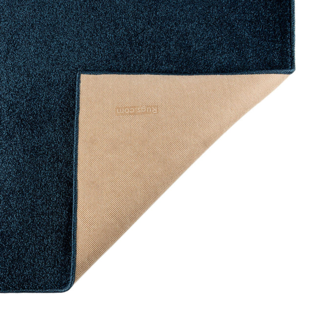 Navy Blue 2' x 8' Everyday Solid Runner Area Rug 100% Polypropylene With Felt Backing Easy Clean Simple Carpet for Minimalist Room Decorating for Sale at Rug Engine