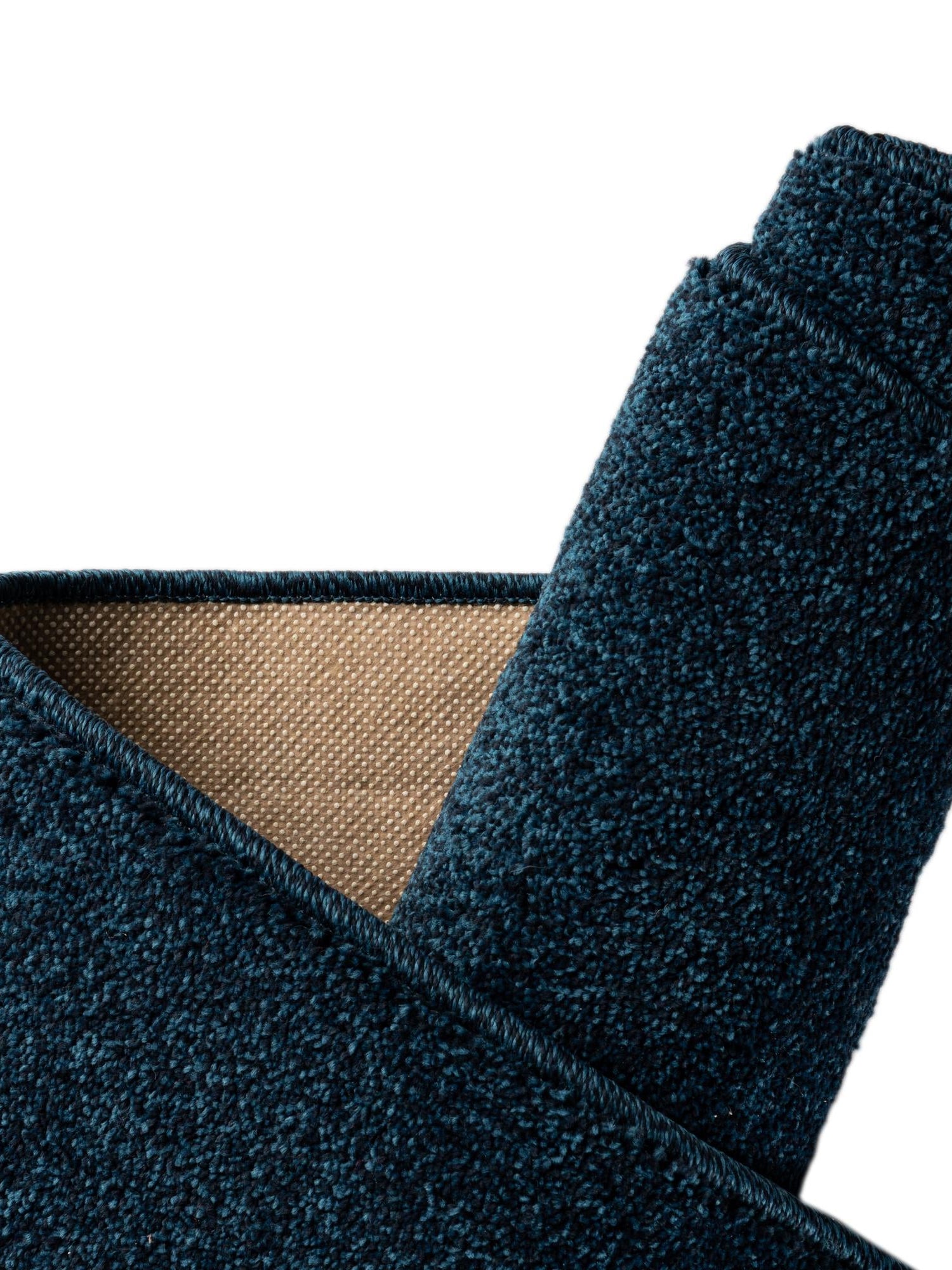 Navy Blue 2' x 8' Everyday Solid Runner Area Rug 100% Polypropylene With Felt Backing Easy Clean Simple Carpet for Minimalist Room Decorating for Sale at Rug Engine