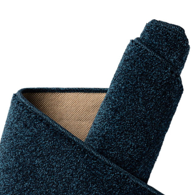 Navy Blue 2' x 8' Everyday Solid Runner Area Rug 100% Polypropylene With Felt Backing Easy Clean Simple Carpet for Minimalist Room Decorating for Sale at Rug Engine