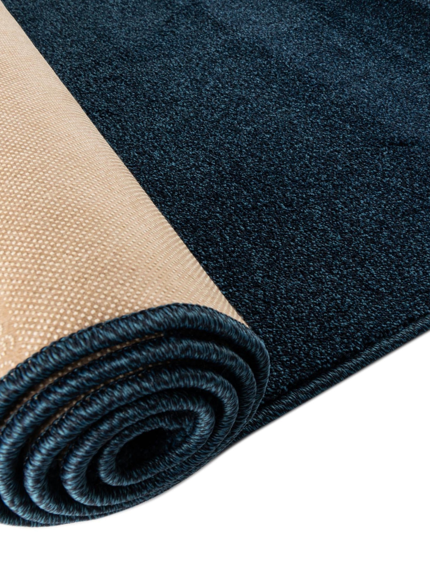 Navy Blue 2' x 8' Everyday Solid Runner Area Rug 100% Polypropylene With Felt Backing Easy Clean Simple Carpet for Minimalist Room Decorating for Sale at Rug Engine