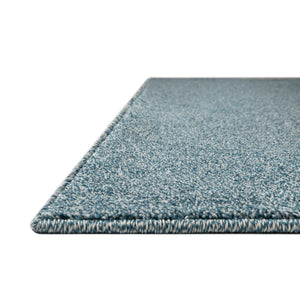 Santorini Blue 3' 3 x 3' 3 Everyday Solid Square Area Rug 100% Polypropylene With Felt Backing Easy Clean Simple Carpet for Minimalist Room Decorating for Sale at Rug Engine