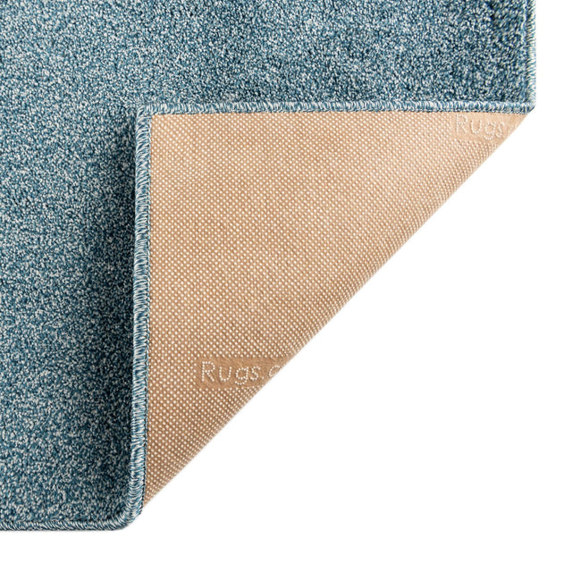 Santorini Blue 3' 3 x 3' 3 Everyday Solid Square Area Rug 100% Polypropylene With Felt Backing Easy Clean Simple Carpet for Minimalist Room Decorating for Sale at Rug Engine