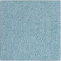 Santorini Blue 3' 3 x 3' 3 Everyday Solid Square Area Rug 100% Polypropylene With Felt Backing Easy Clean Simple Carpet for Minimalist Room Decorating for Sale at Rug Engine
