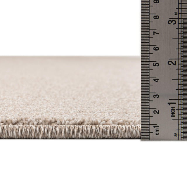 Sea Salt Ivory 3' x 5' 3 Everyday Solid Rectangle Area Rug 100% Polypropylene With Felt Backing Easy Clean Simple Carpet for Minimalist Room Decorating for Sale at Rug Engine