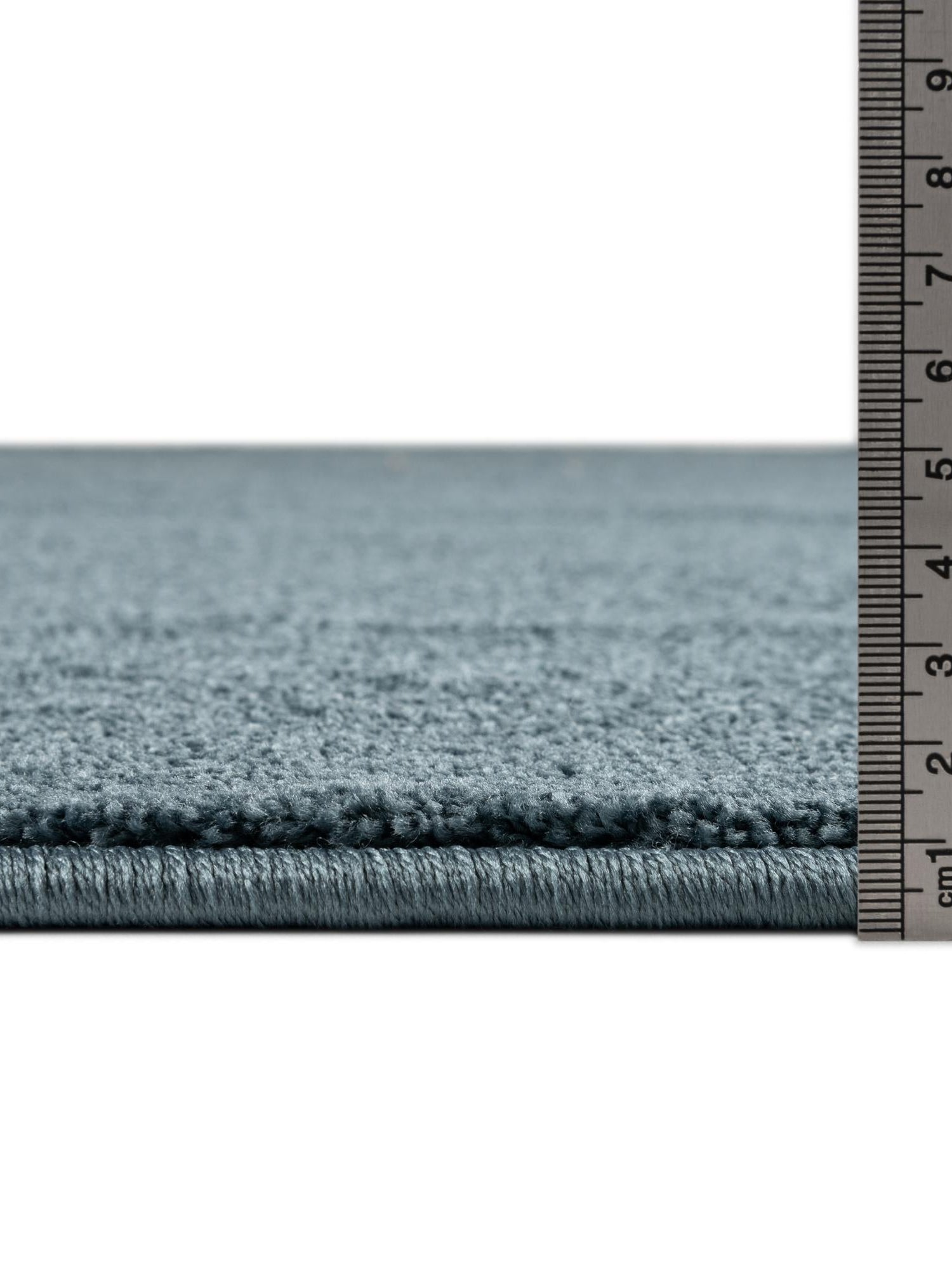 Steel blue 3' 3 x 3' 3 Everyday Solid Square Area Rug 100% Polypropylene With Felt Backing Easy Clean Simple Carpet for Minimalist Room Decorating for Sale at Rug Engine