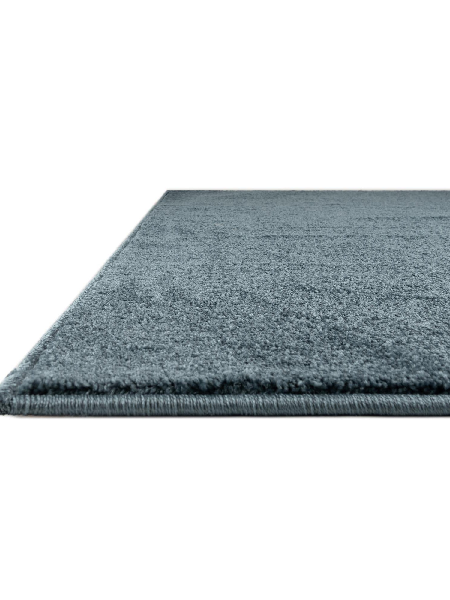 Steel blue 3' 3 x 3' 3 Everyday Solid Square Area Rug 100% Polypropylene With Felt Backing Easy Clean Simple Carpet for Minimalist Room Decorating for Sale at Rug Engine
