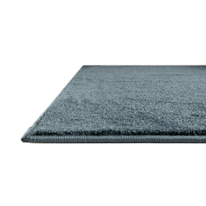 Steel blue 3' 3 x 3' 3 Everyday Solid Square Rug