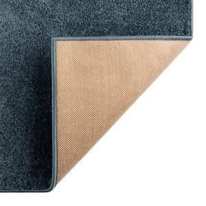 Steel blue 3' 3 x 3' 3 Everyday Solid Square Rug