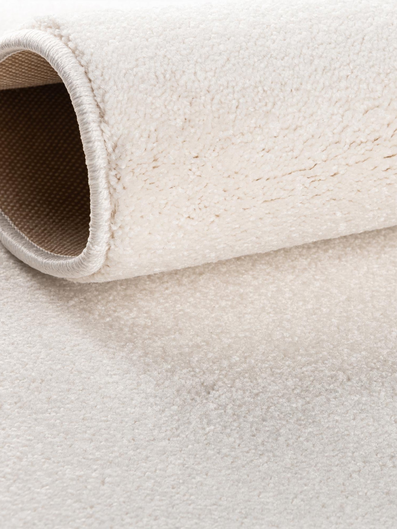Powder White 3' 3 x 3' 3 Everyday Solid Square Area Rug 100% Polypropylene With Felt Backing Easy Clean Simple Carpet for Minimalist Room Decorating for Sale at Rug Engine