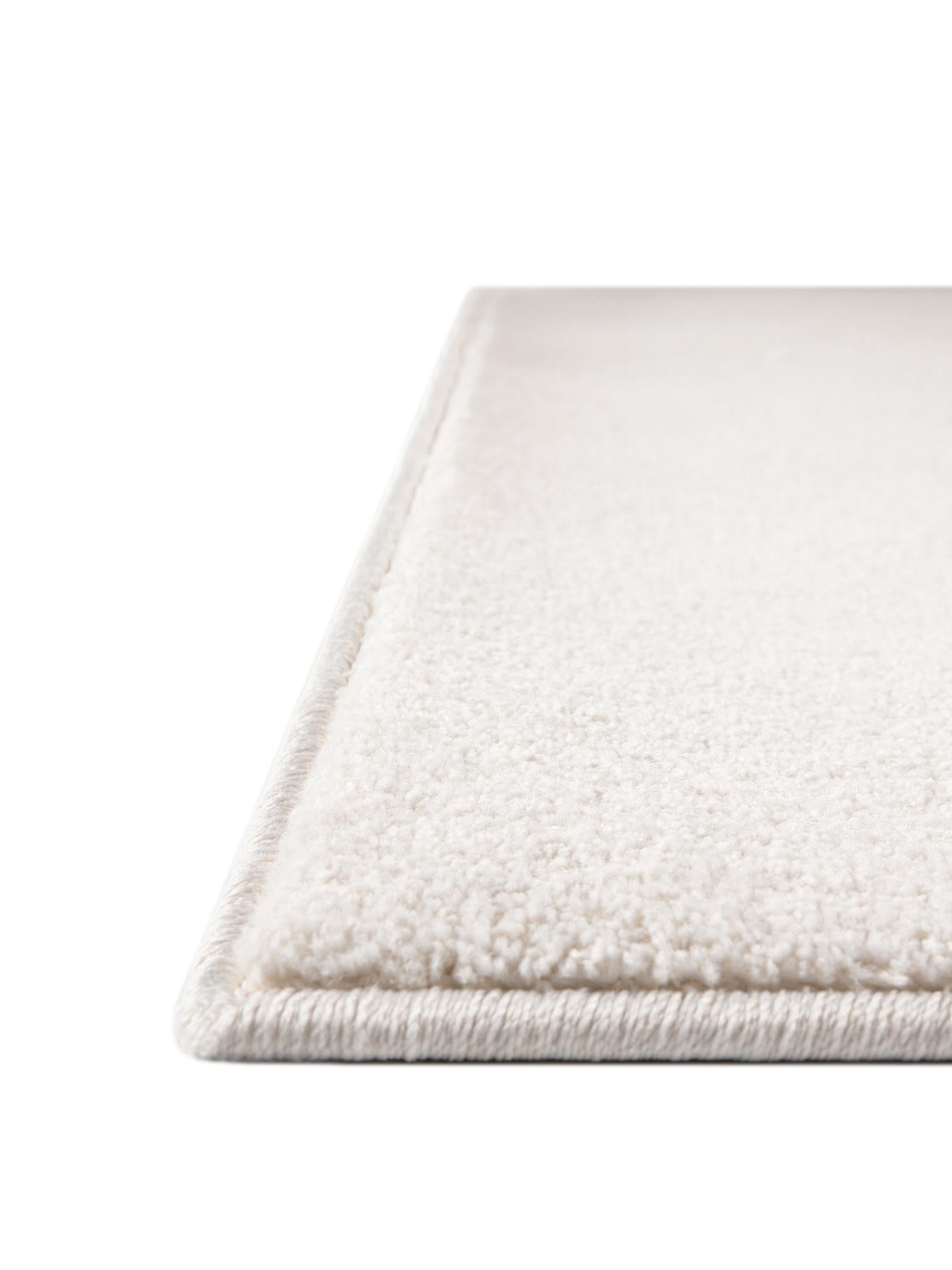 Powder White 3' 3 x 3' 3 Everyday Solid Square Area Rug 100% Polypropylene With Felt Backing Easy Clean Simple Carpet for Minimalist Room Decorating for Sale at Rug Engine