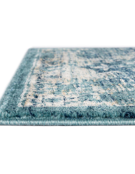 Navy Blue 7' 10 x 7' 10 Oslo Octagon Area Rug 100% Polypropylene Traditional Classic Vintage Distressed Carpet for Indoor Home Decor for Sale at Rug Engine
