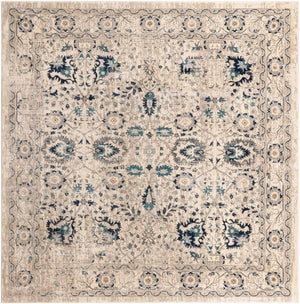 Beige 10' x 10' Oslo Square Area Rug 100% Polypropylene Traditional Classic Vintage Distressed Carpet for Indoor Home Decor for Sale at Rug Engine