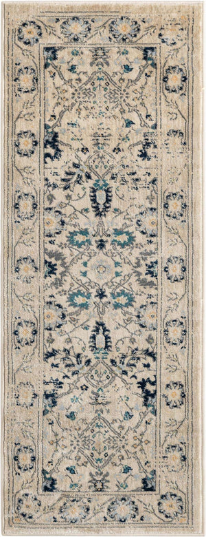 Beige 2' x 5' 1 Oslo Runner Area Rug 100% Polypropylene Traditional Classic Vintage Distressed Carpet for Indoor Home Decor for Sale at Rug Engine