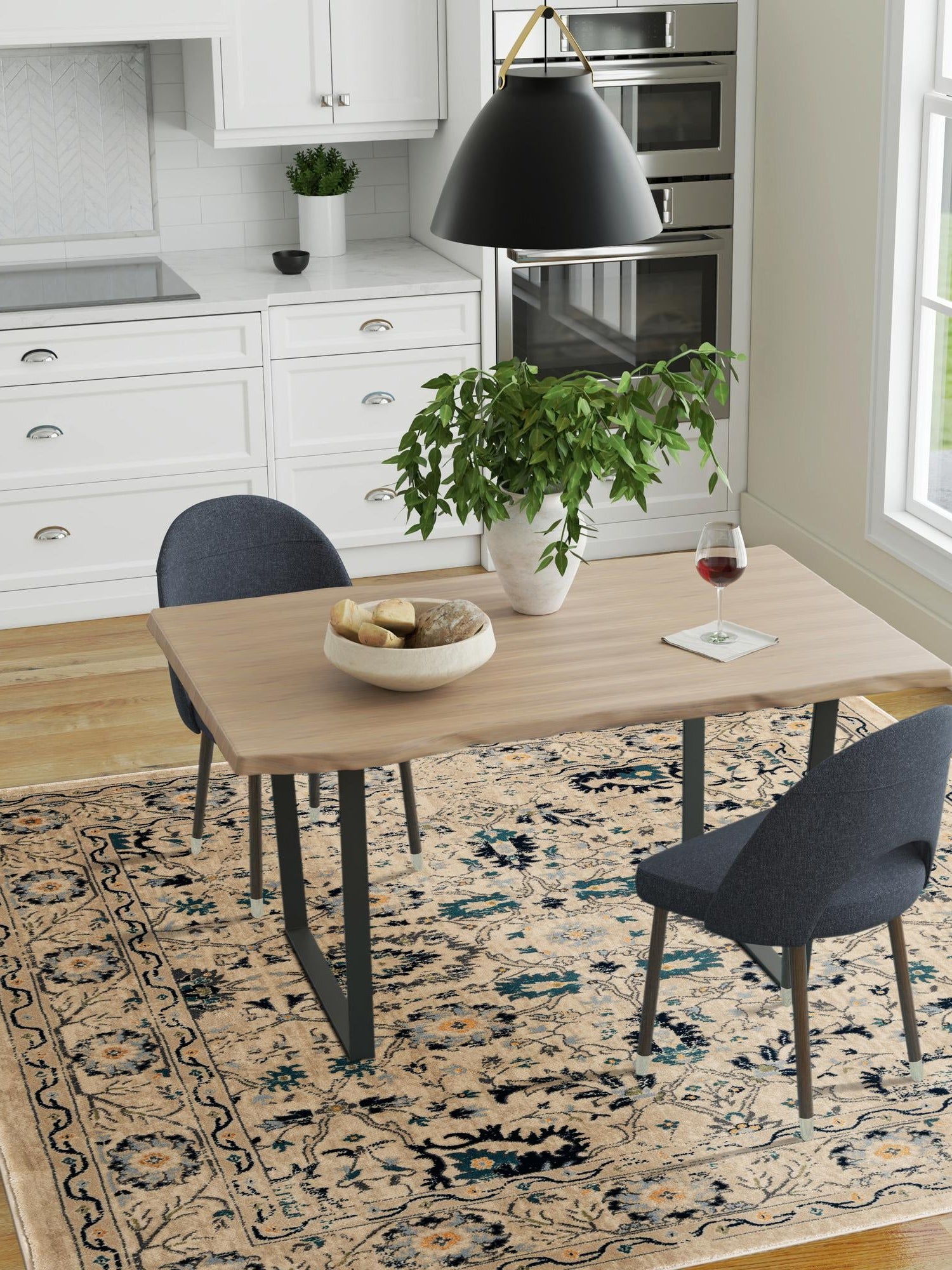 Beige 5' 3 x 5' 3 Oslo Square Area Rug 100% Polypropylene Traditional Classic Vintage Distressed Carpet for Indoor Home Decor for Sale at Rug Engine