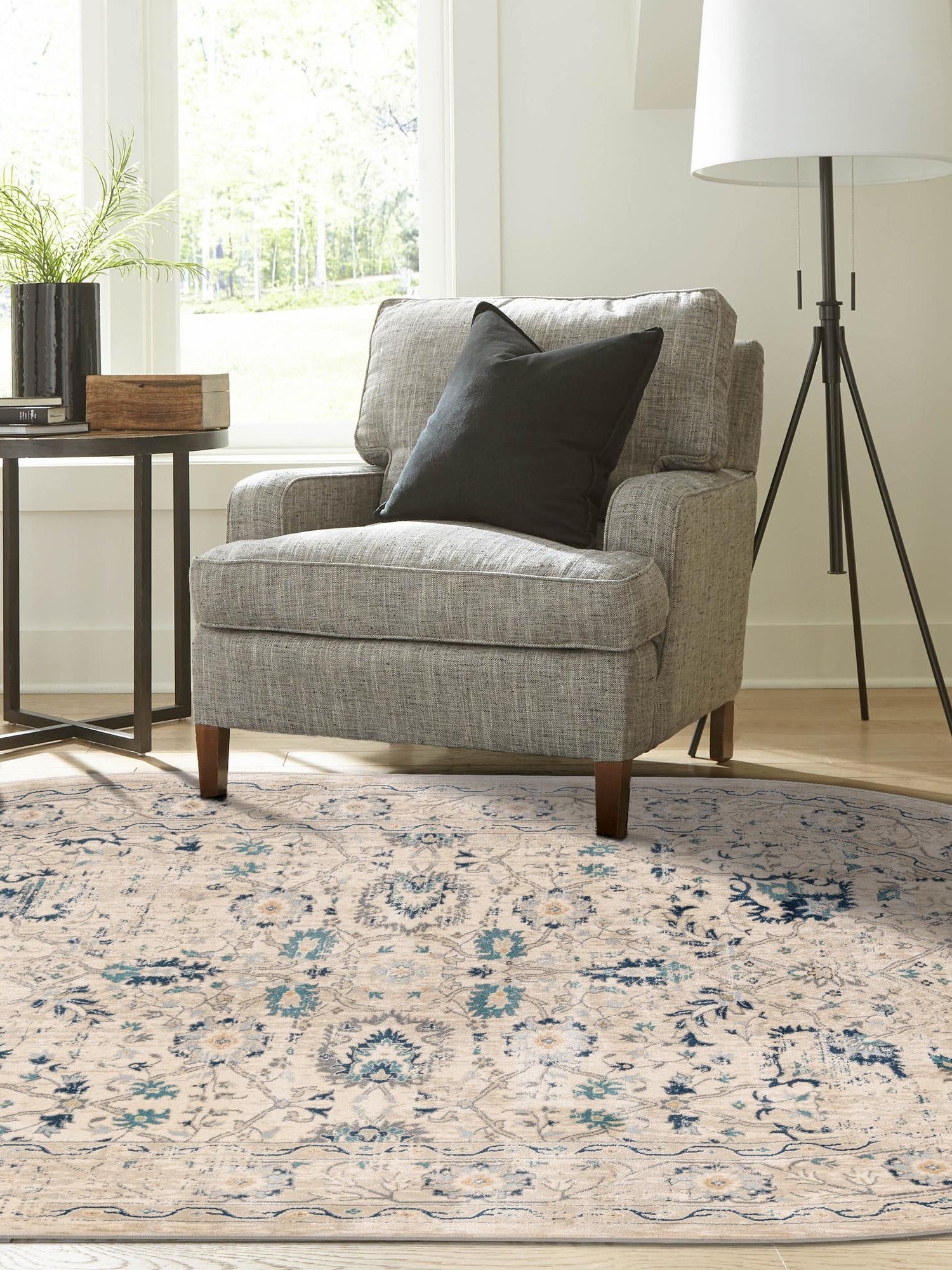 Beige 6' 1 x 9' Oslo Oval Area Rug 100% Polypropylene Traditional Classic Vintage Distressed Carpet for Indoor Home Decor for Sale at Rug Engine