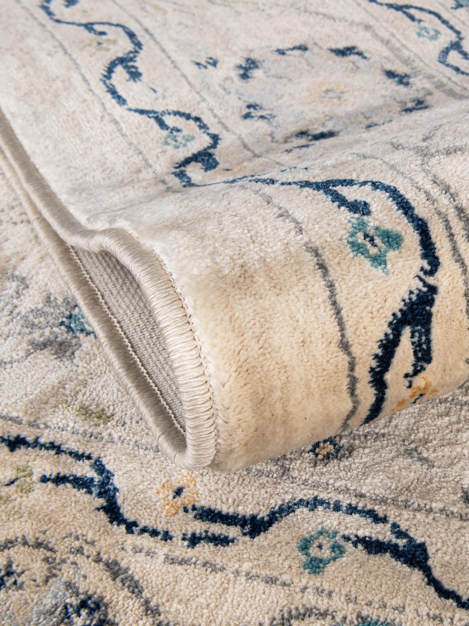 Beige 7' 10 x 7' 10 Oslo Octagon Area Rug 100% Polypropylene Traditional Classic Vintage Distressed Carpet for Indoor Home Decor for Sale at Rug Engine
