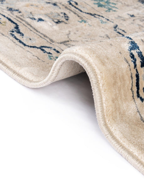 Beige 5' 3 x 5' 3 Oslo Octagon Area Rug 100% Polypropylene Traditional Classic Vintage Distressed Carpet for Indoor Home Decor for Sale at Rug Engine