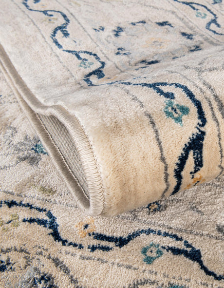 Beige 5' 3 x 5' 3 Oslo Round Area Rug 100% Polypropylene Traditional Classic Vintage Distressed Carpet for Indoor Home Decor for Sale at Rug Engine